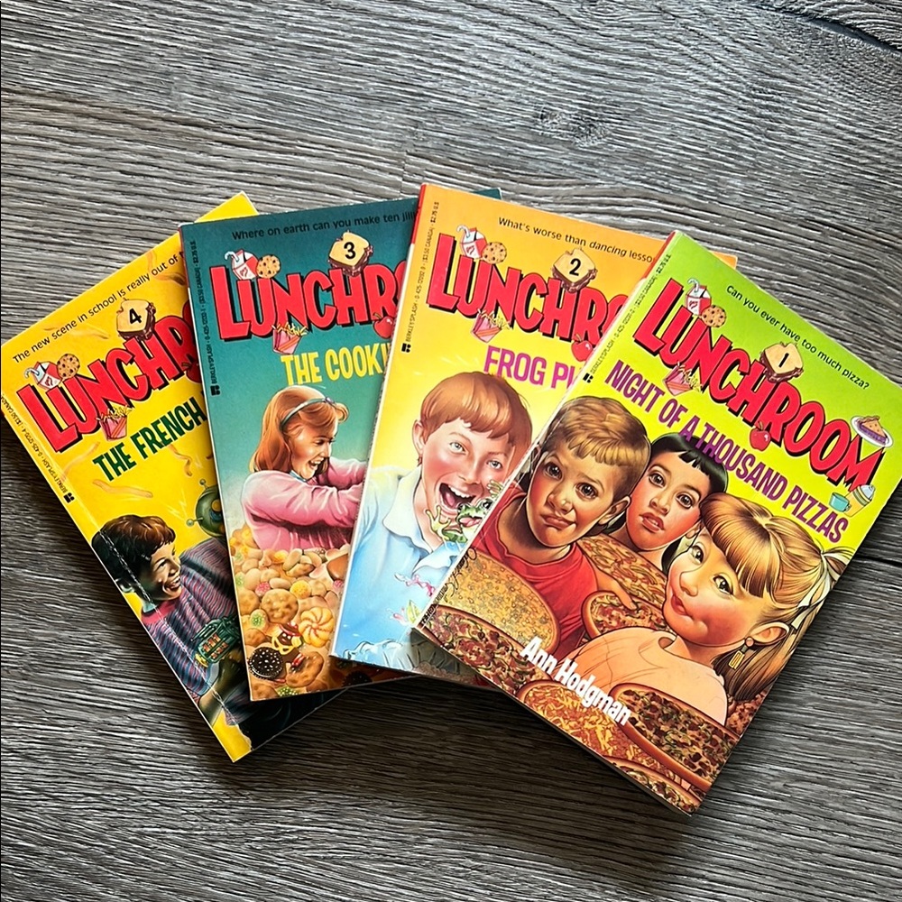 VINTAGE LOT of 4 LUNCHROOM series books from the 90’s Ann Hoffman paperback